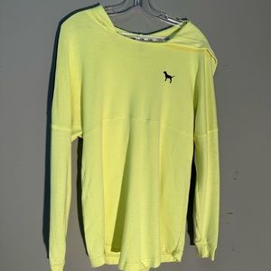 Pink- - Yellow Hoodie